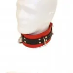 Kožený obojek na krk černý