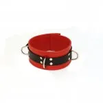 Kožený obojek na krk černý