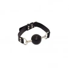 Soft rubber ball bit ball gag