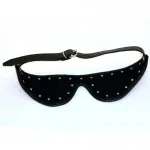 Kožená škraboška-černá KSZ2