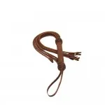 Kožená kočka s omotanou rukojetí hnědou