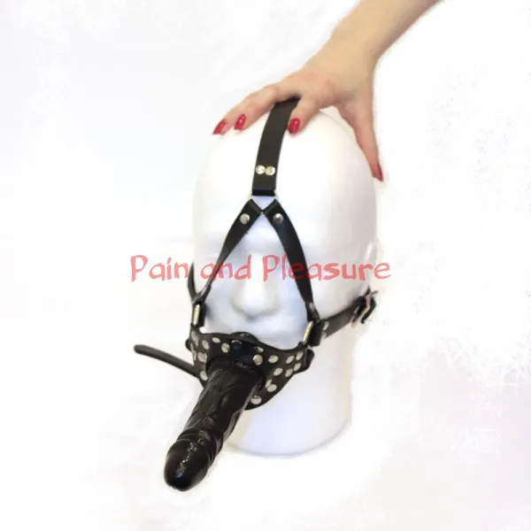 Ohlávka s dvojitým dildem