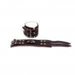 Kožená pouta se dvěma řemínky